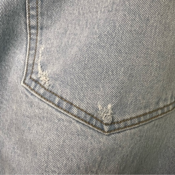 AF Curve Love Ultra High Rise 90s Straight Jeans Plus Size 37/24R Split Hem W47 - Picture 13 of 16